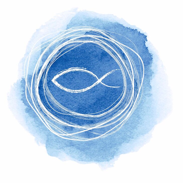 Serviette "Communion", 33 x 33 cm Motivservietten, Saison, Ganzjahr, Kirchenfeste, Ostern