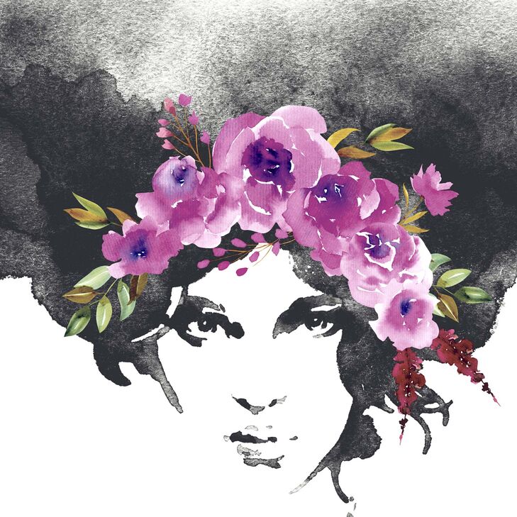 Serviette "Power", 33 x 33 cm Motivservietten, Saison, Ganzjahr, Blumen, Party