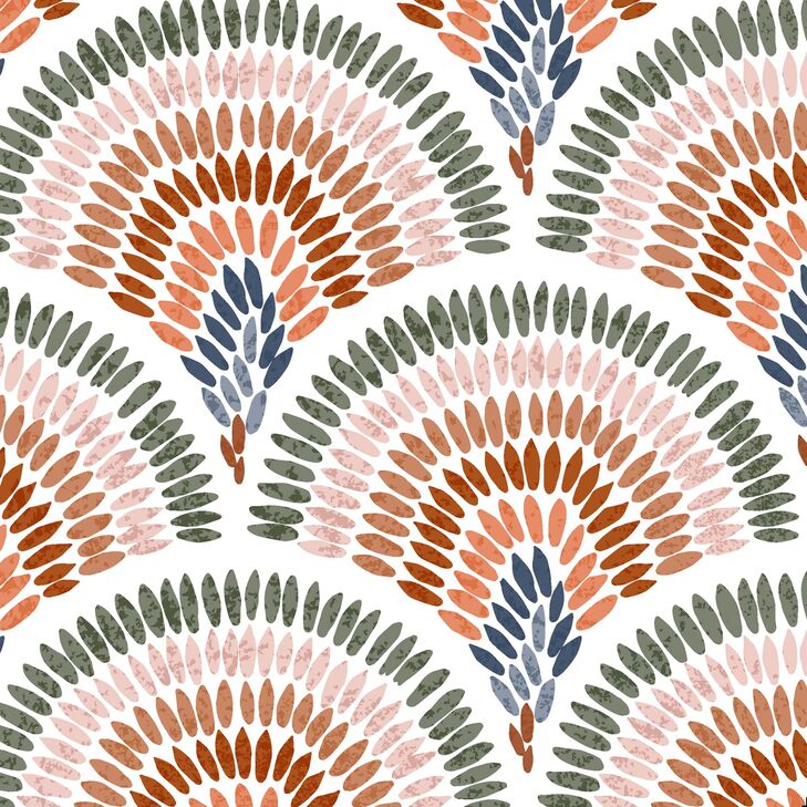 Serviette "Earth Paraiso", 33 x 33 cm Motivservietten, Saison, Ganzjahr, Retro