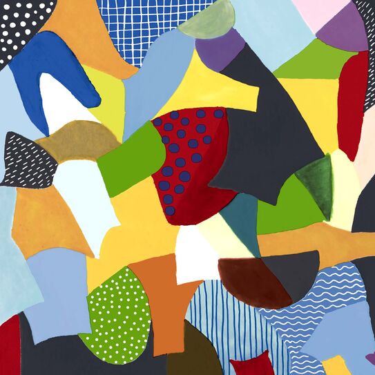 Serviette "Abstract", 33 x 33 cm Motivservietten, Saison, Ganzjahr, Retro, Servietten