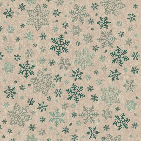 Serviette mit Retro Schneesternen Servietten, Weihnachten, Retro